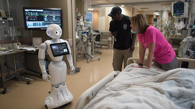 Care robot in a hospital